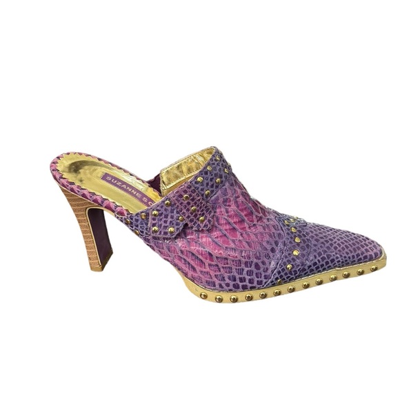 Suzanne Somers Western Style Leather Shoes Size 8.5 - Picture 3 of 9